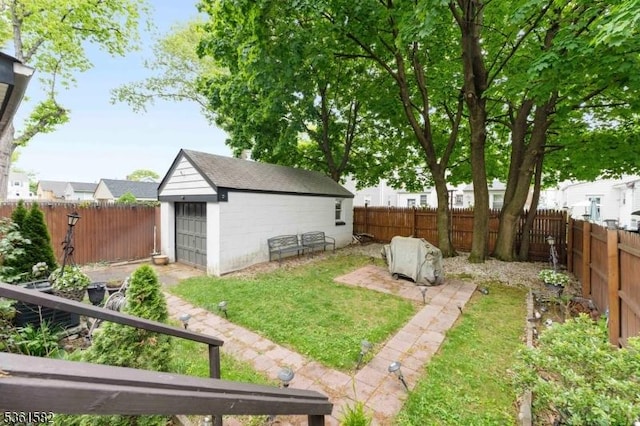 420 Hollywood Ave, Hillside Twp, NJ 07205 - fenced backyard with an outdoor structure
