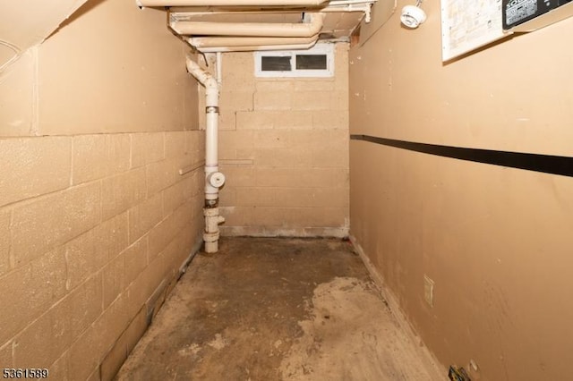 328 Ralph St, Franklin Twp, NJ 08873 - below grade area with concrete block wall