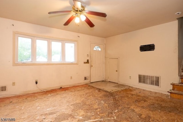 328 Ralph St, Franklin Twp, NJ 08873 - entryway with ceiling fan and baseboards