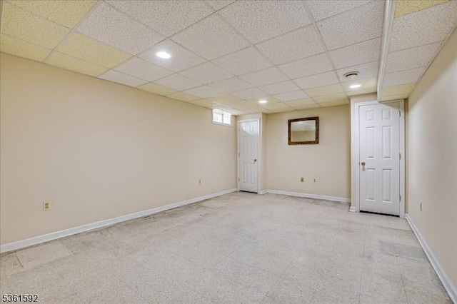 73-81 Mariners Ct, Plainfield City, NJ 07063 - finished below grade area featuring a drop ceiling and recessed lighting
