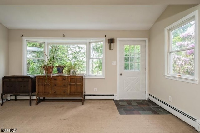90 Libertyville Rd, Wantage Twp, NJ 07461 - doorway featuring baseboard heating and baseboards
