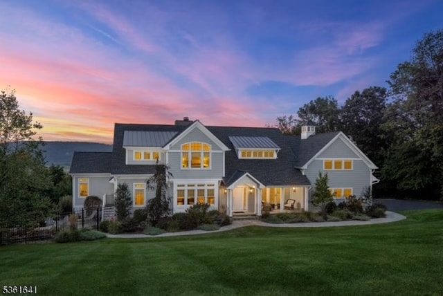 7 Shenandoah Ct, Washington Twp, NJ 07830 - shingle-style home featuring a chimney and a lawn