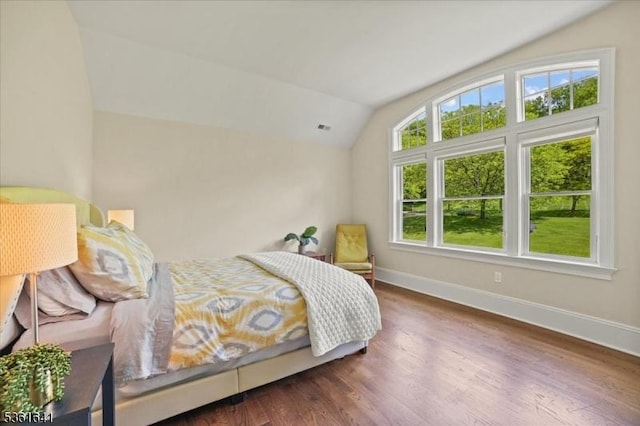 7 Shenandoah Ct, Washington Twp, NJ 07830 - bedroom featuring vaulted ceiling and wood finished floors