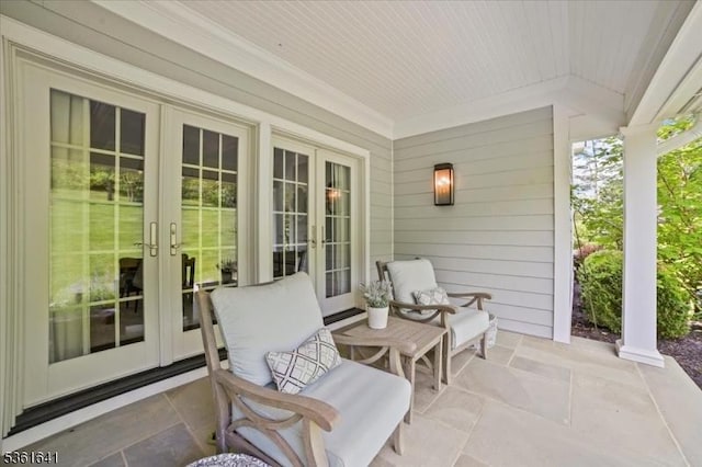 7 Shenandoah Ct, Washington Twp, NJ 07830 - view of patio / terrace with french doors