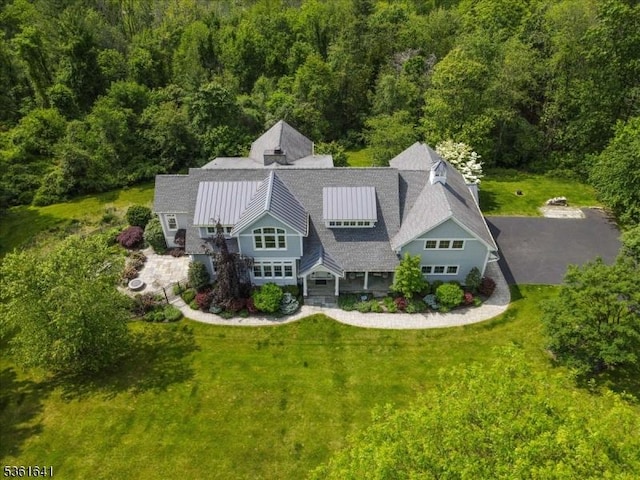 7 Shenandoah Ct, Washington Twp, NJ 07830 - aerial view of property and surrounding area with a forest
