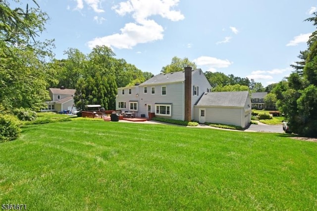 23 Pepperidge Rd, Morris Twp, NJ 07960 - back of property featuring a lawn