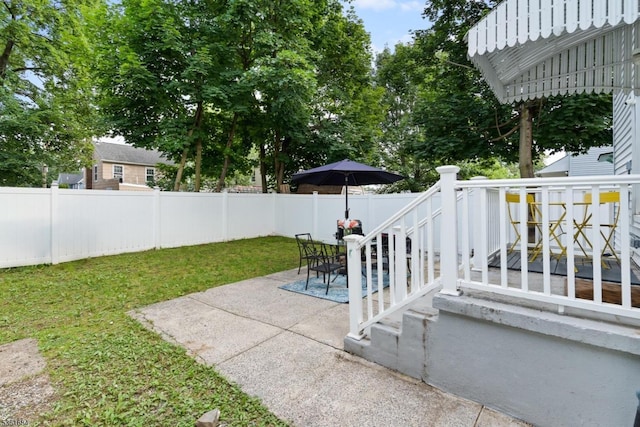 46 Harmony St, North Plainfield Boro, NJ 07060 - fenced backyard with a deck and a patio