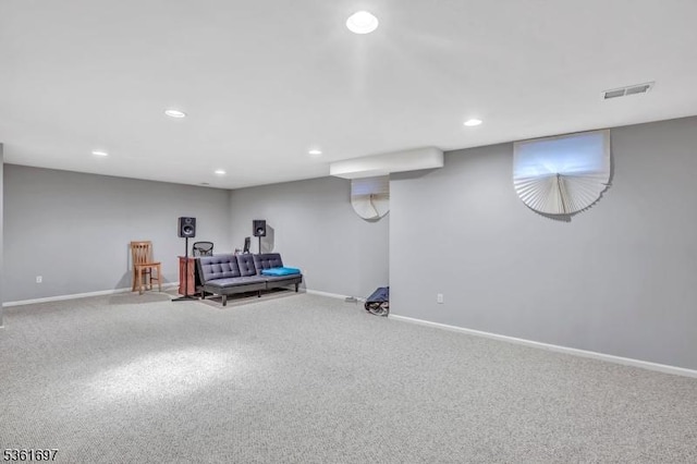 7 Westbury Dr, Winslow Twp, NJ 08009 - exercise room with baseboards, recessed lighting, and carpet flooring
