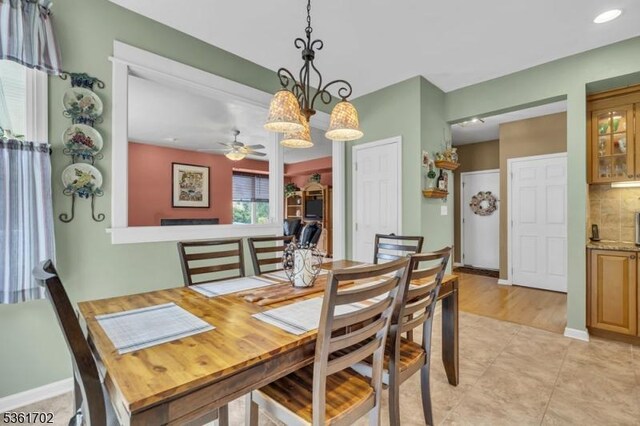 11 Wesley Rd, Hillsborough Twp, NJ 08844 - dining space with ceiling fan and baseboards
