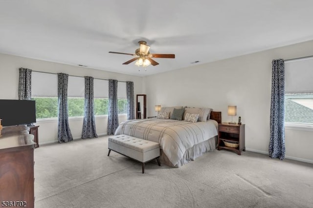 11 Wesley Rd, Hillsborough Twp, NJ 08844 - carpeted bedroom with baseboards and ceiling fan