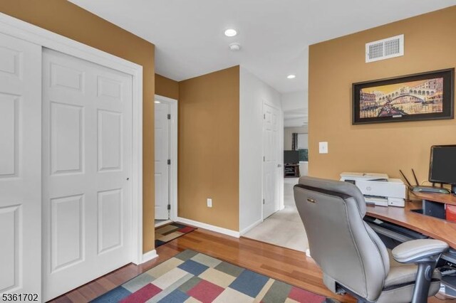11 Wesley Rd, Hillsborough Twp, NJ 08844 - office space featuring recessed lighting, light wood-style floors, and baseboards