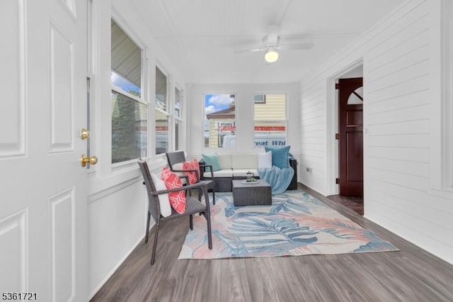 234 Trenton Ave, Clifton City, NJ 07011 - sunroom / solarium with wood finished floors and baseboards