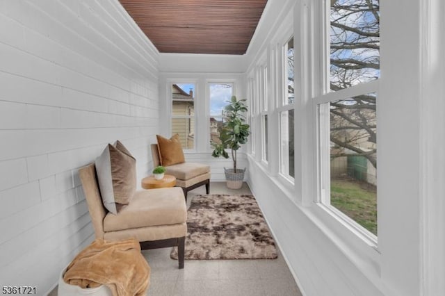 234 Trenton Ave, Clifton City, NJ 07011 - sunroom with wooden ceiling