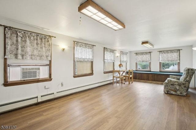 28 Stylon Rd, Wayne Twp, NJ 07470 - sunroom featuring baseboard heating and cooling unit