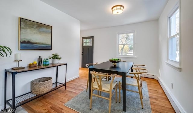 1473 Sussex Tpke, Randolph Twp, NJ 07869 - dining space featuring light wood-style flooring and baseboards