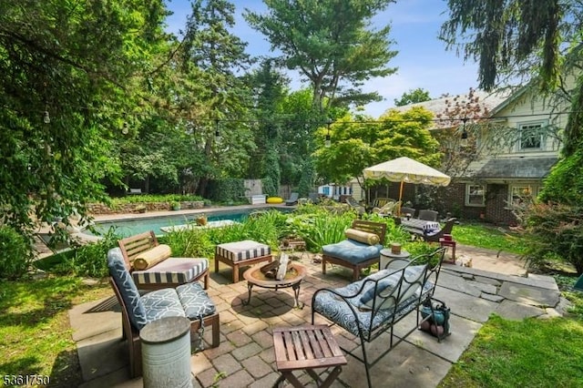 27 Fairway Dr, West Orange Twp, NJ 07052 - view of patio / terrace featuring an outdoor pool and an outdoor hangout area