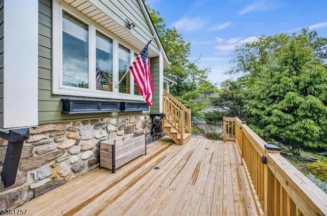 172 Alpine Trl, Sparta Twp, NJ 07871 - view of wooden terrace