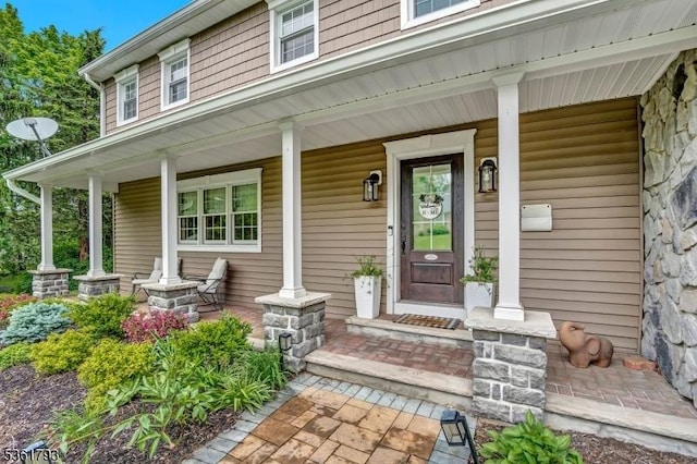 31 Center St, Netcong Boro, NJ 07857 - doorway to property featuring covered porch