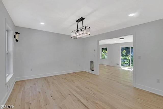 23 Meadow Ln, Sparta Twp, NJ 07871 - spare room with light wood finished floors and recessed lighting