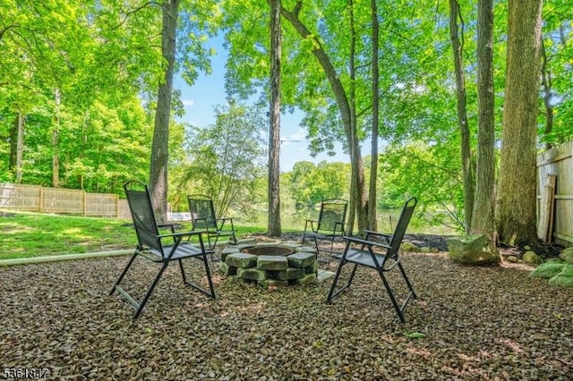 80 Cedar Tree Dr, Vernon Twp, NJ 07422 - view of yard featuring a fire pit