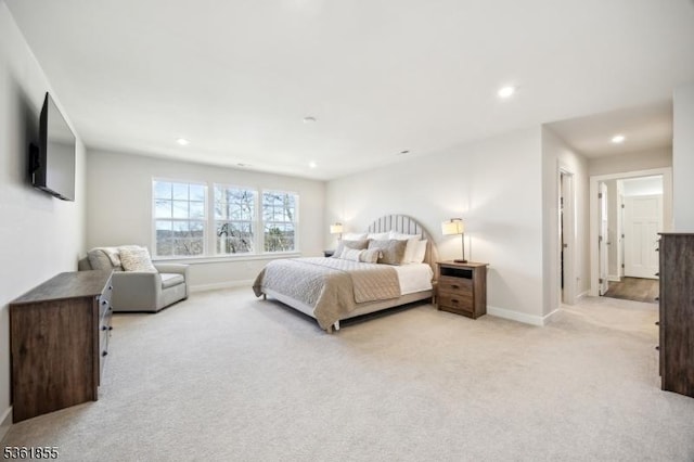 16 Esposito Ln, Roxbury Twp, NJ 07850 - bedroom featuring light carpet, baseboards, and recessed lighting