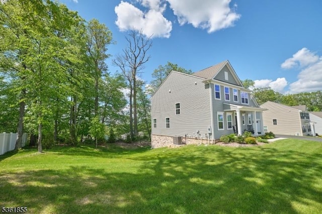 16 Esposito Ln, Roxbury Twp, NJ 07850 - back of house with central air condition unit
