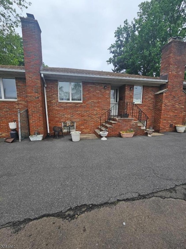 2 Crestview Ave Unit 1, Union Twp, NJ 07088 - view of front of property featuring a chimney and brick siding