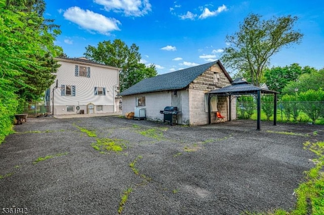 391 Lewis St, Franklin Twp, NJ 08873 - back of house with a gazebo