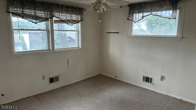 269 E Shore Trl, Sparta Twp, NJ 07871 - carpeted spare room featuring a ceiling fan and baseboards