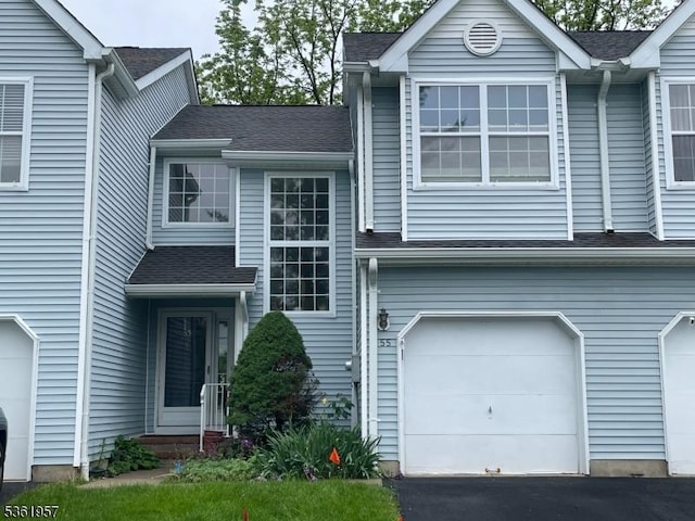 55 Weatherhill Rd, Hamburg Boro, NJ 07419 - view of front of home with a garage and a shingled roof