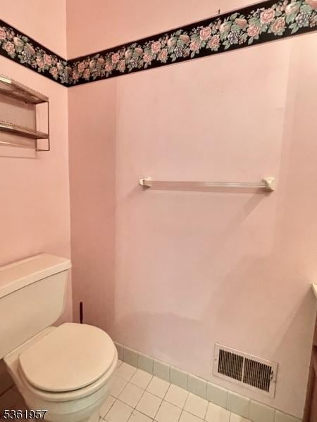55 Weatherhill Rd, Hamburg Boro, NJ 07419 - bathroom with toilet and tile patterned flooring