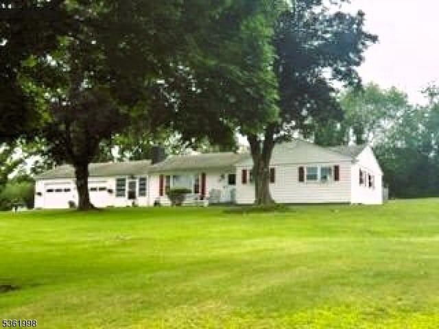 355 State Route 94, Fredon Twp, NJ 07860 - view of front of home with a garage and a front yard