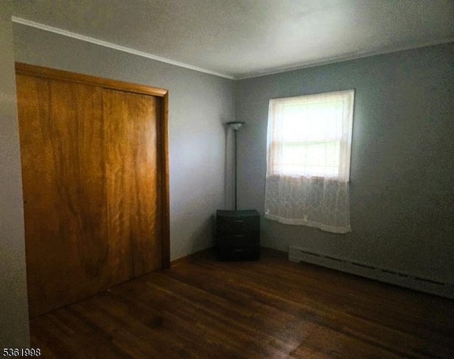 355 State Route 94, Fredon Twp, NJ 07860 - spare room with a baseboard heating unit and wood finished floors
