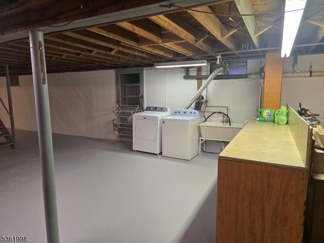 355 State Route 94, Fredon Twp, NJ 07860 - basement featuring independent washer and dryer