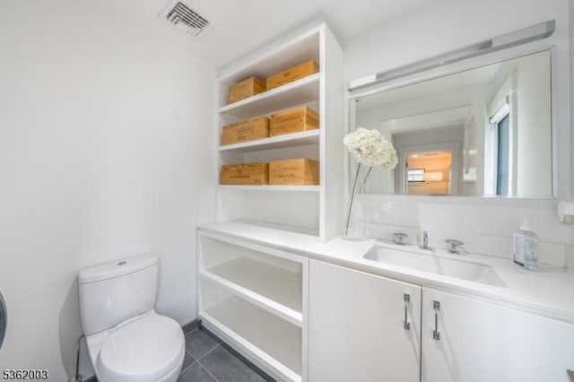 60 Fernwood Rd, Summit City, NJ 07901 - bathroom featuring toilet, vanity, and tile patterned floors