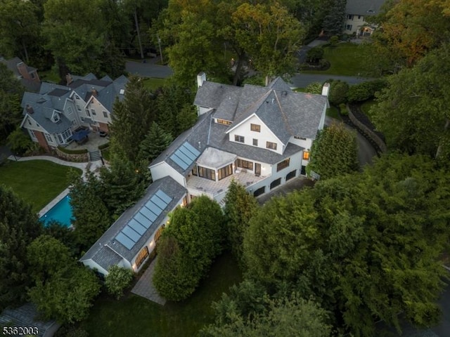 60 Fernwood Rd, Summit City, NJ 07901 - aerial view of property and surrounding area with a pool area