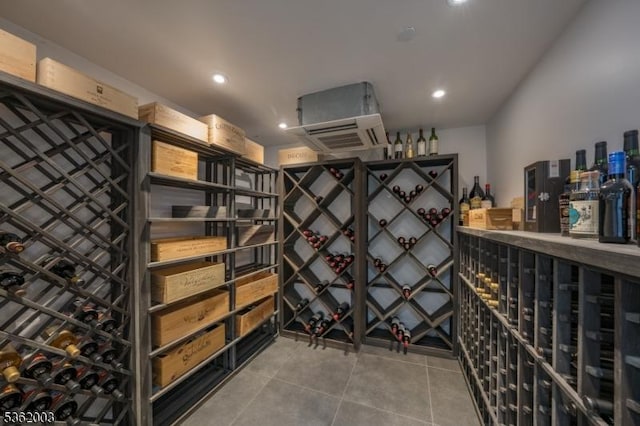 60 Fernwood Rd, Summit City, NJ 07901 - wine area with tile patterned flooring and recessed lighting