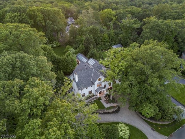 60 Fernwood Rd, Summit City, NJ 07901 - aerial view of property and surrounding area with a heavily wooded area