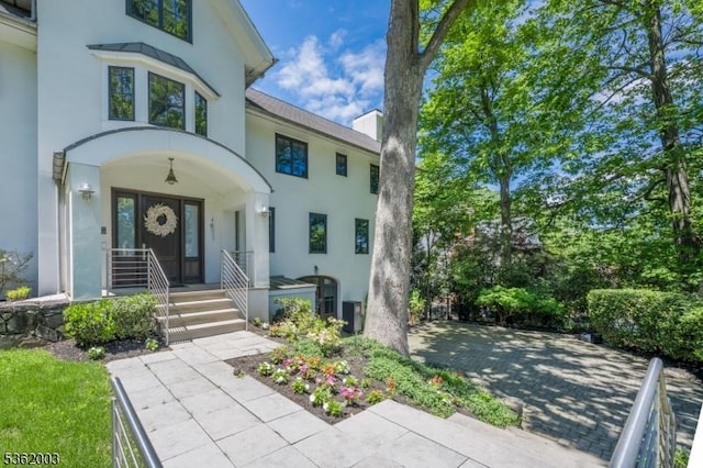 60 Fernwood Rd, Summit City, NJ 07901 - view of front facade with stucco siding