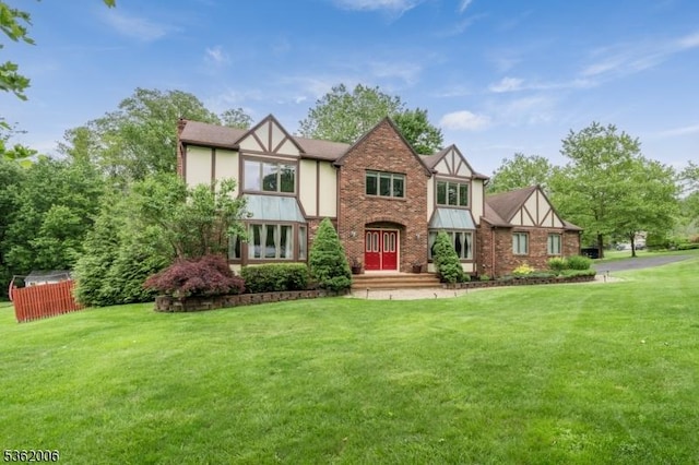 5 Mariner Dr, Randolph Twp, NJ 07869 - english style home with brick siding and stucco siding