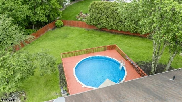 5 Mariner Dr, Randolph Twp, NJ 07869 - view of pool featuring a wooden deck