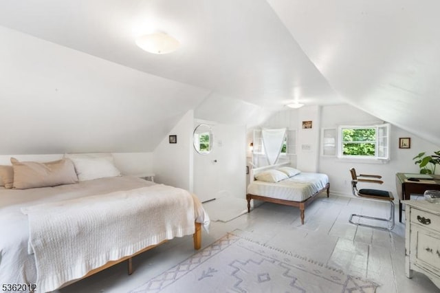 902 Mount Benevolence Rd, Stillwater Twp, NJ 07860 - bedroom featuring light wood finished floors and lofted ceiling