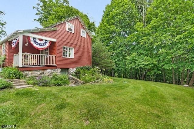 902 Mount Benevolence Rd, Stillwater Twp, NJ 07860 - view of home's exterior with a yard