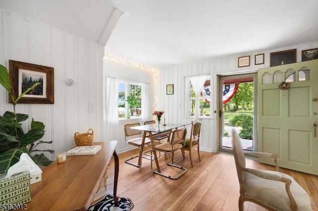 902 Mount Benevolence Rd, Stillwater Twp, NJ 07860 - dining area featuring light wood-type flooring