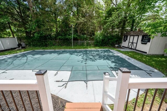 144 Elm St, Rockaway Twp, NJ 07801 - view of pool with a fenced backyard