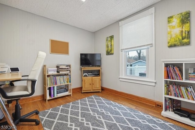 67 Parsippany Rd, Hanover Twp, NJ 07981 - office space featuring wood finished floors, baseboards, and wooden walls