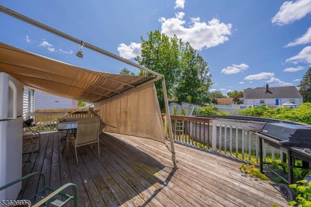 1236 Mayfair Dr, Rahway City, NJ 07065 - deck with outdoor dining space and grilling area