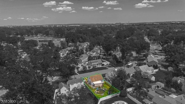 1236 Mayfair Dr, Rahway City, NJ 07065 - aerial view of property's location featuring property parcel outlined