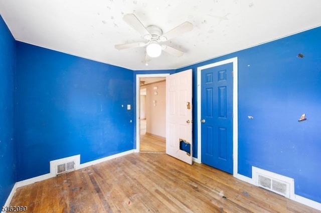 1236 Mayfair Dr, Rahway City, NJ 07065 - unfurnished room with ceiling fan, baseboards, and wood finished floors
