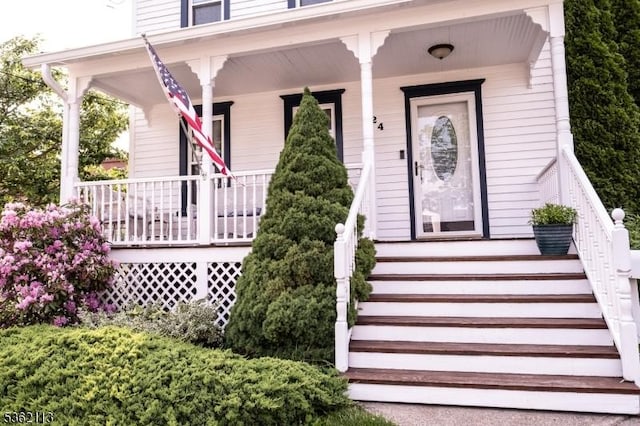24 Ryerson Ave, Newton Town, NJ 07860 - property entrance featuring covered porch